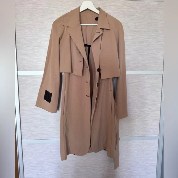 AVTANDIL 2 in 1 Trench Coat In Beige Sz. S - Picture 2 of 16